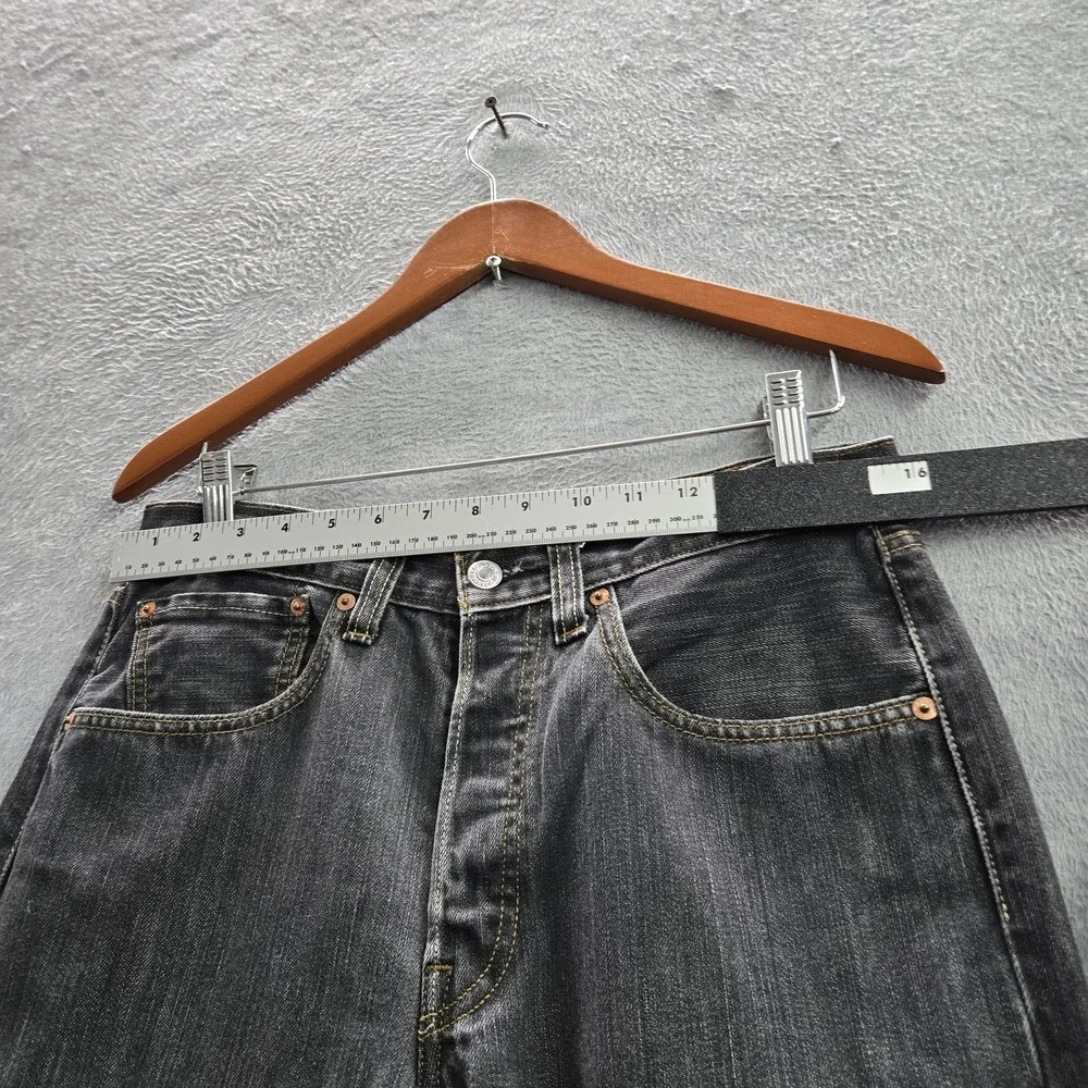 VINTAGE Levi's 501 Men Jeans 31X32 Gray‎ Denim Y2K Original Fit Straight